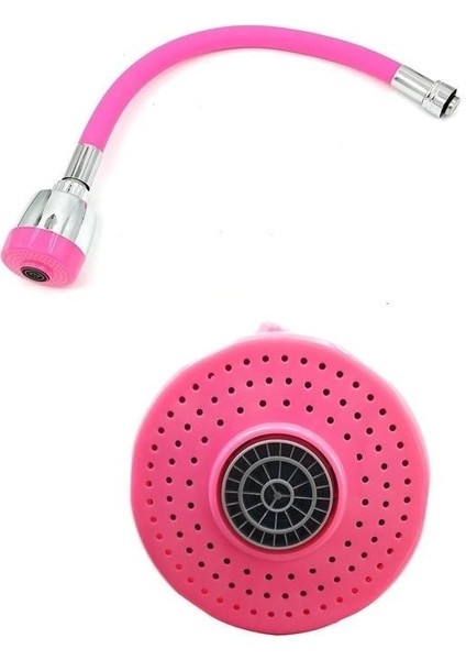 ® Oynar Başlıklı Tasarruflu Kubar Musluk Borusu ve Başlığı Pembe