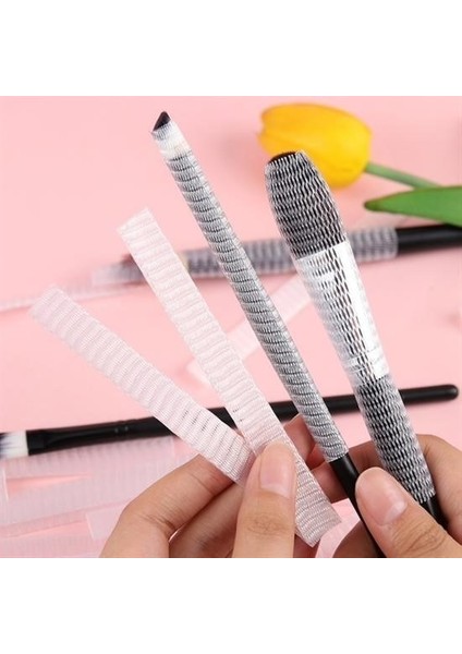 ® Makyaj Far Allık Kontür Eyeliner Fırça Malzemeleri Ürünleri Koruyucu File Kapak Örgü Kılıf S