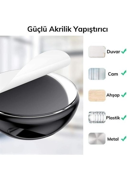 ® Çok Amaçlı Kablo Tutucu Akrilik Güçlü Yapışkanlı Organizer Düzenleyici 16 Parça Set Kolay Ku