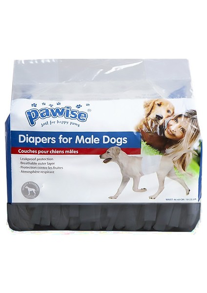 Erkek Köpek Çiş Pedi Medium Siyah 12 Adet - Petshopundan