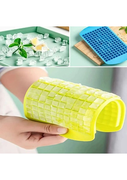 Buffer® 160'LI Mini Küp Şekilli Silikon Buzluk, Sunum Buzluk