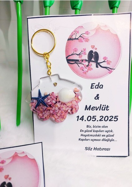 15 Adet Davatiyeli Epoksi Anahtarlık , Söz , Nişan, Nikah , Kına, Mevlüt Hediyelik fiyatları