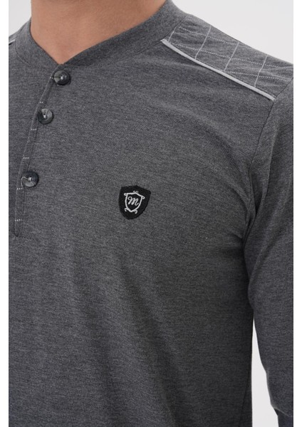 Mecit 2982 Füme Büyük Beden Uzun Kollu Erkek Pijama Takımı modelleri