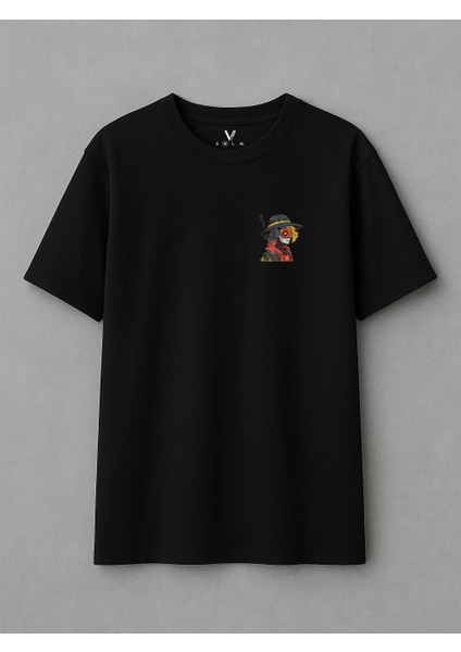 Unisex Ninja Baskılı Oversize T-Shirt