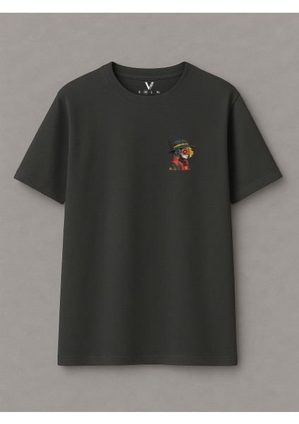 Unisex Ninja Baskılı Oversize T-Shirt