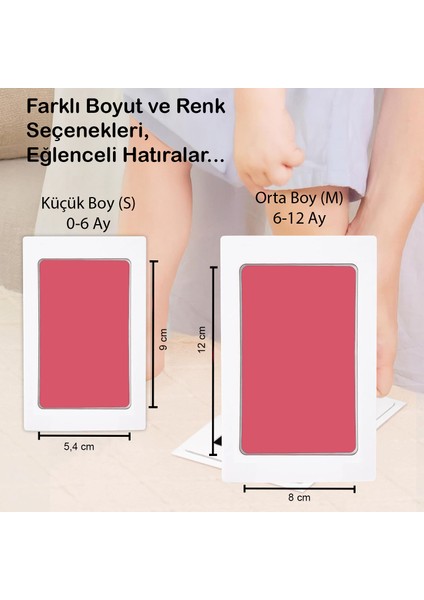 Bebek El Ayak Izi Seti, Temassız Mürekkep Baskı Kiti, Kedi Köpek Pati Için De Hediye (1 Siyah)