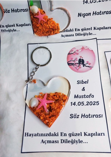 15 Adet Davatiyeli Epoksi Anahtarlık , Söz , Nişan, Nikah , Kına, Mevlüt Hediyelik