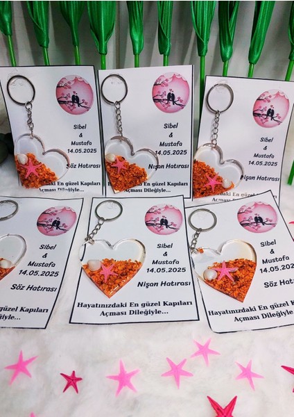 15 Adet Davatiyeli Epoksi Anahtarlık , Söz , Nişan, Nikah , Kına, Mevlüt Hediyelik fiyatları