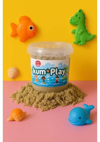 Doğal Kinetik Kum 500gr 3 Kalıp