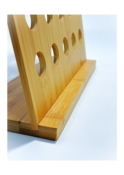 Menashop Bambu Ayaklı Kapsül Kahve Standı Organizer - Geniş Depolama Kapasiteli, Doğal Ahşap Malzemeden Şık ve Kap Dayanıklısül Düzenleyici, Kahve Kapsül Saklama (35 Göz) fiyatları