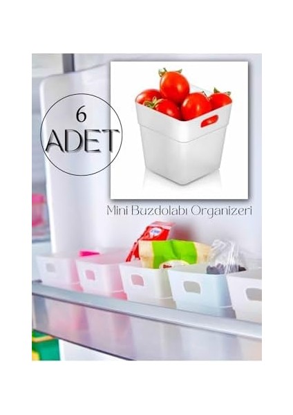 Menashop 6 Adet Buzdolabı Kapak Içi Düzenleyici Organizer 6'lı Buzdolabı Içi Düzenleyici ve Banyo Organizeri fiyatları