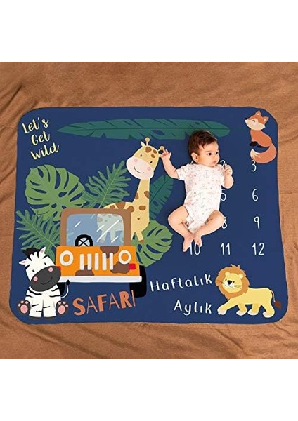 Menashop Macerası Aylık | Haftalık Bebek Hediyesi Fotoğraf Çekim Battaniyesi fiyatları