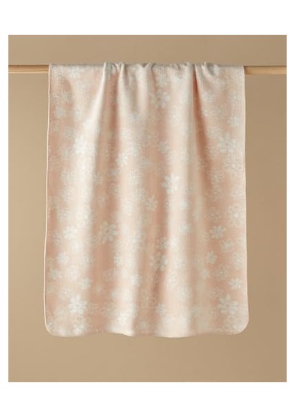 Menashop Home Charming Garden Pamuklu Bebe Battaniye 100X120 cm Pudra fiyatları