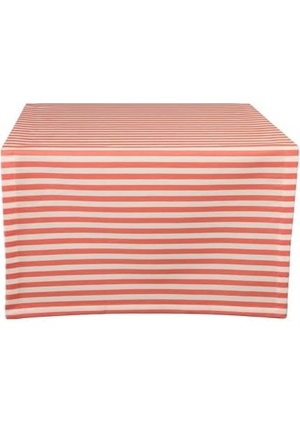 Menashop Funky Mercan Çizgili Runner 50X150CM fiyatları