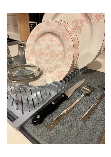 Menashop Mutfak Tezgah Mikrofiber Su Emici Bulaşıklık Matlı Bulaşık Dizme ve Kurutma Matı fiyatları