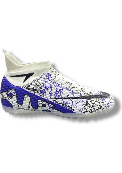 Yeni Model Çoraplı Halısaha Ayakkabı Beyaz Mor Desenli fiyatları