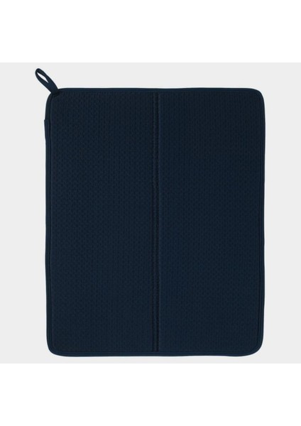 Menashop Bulaşık Kurutma Matı Tezgah Üstü Bulaşık Suyu Emici 44X33CM Kurutucu Bulaşık Altlığı (Lacivert)