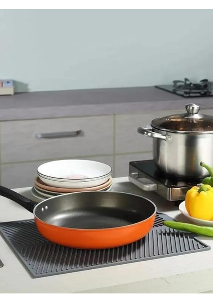 Menashop Prime Bulaşık Kurutma Matı Bulaşıklık - Su Toplamaz Özellikli Silikon Bulaşık Matı Beyaz fiyatları