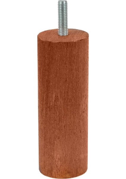 Menashop Metrashop Ahşap Mobilya Baza Koltuk Kanepe Ayağı Vida Çapı 10 mm Kahverengi