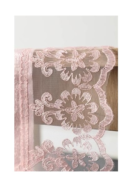 Menashop Fatih Güpürlü Kadife Runner - Pembe fiyatları