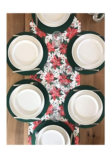 Menashop Izmir Amerikan Servis,6'lı Supla ve Runner Yılbaşı Çiçeği Tk fiyatları