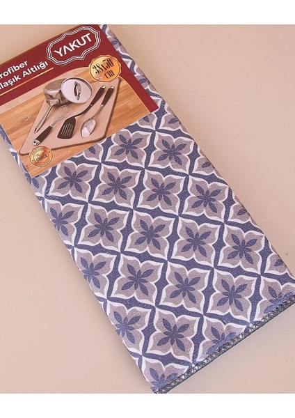 Menashop Kurutma Matı, Hızlı Kurutma Özellikli Emici Özellikli Mutfak Tezgah Üstü Bulaşık Matı Desenli