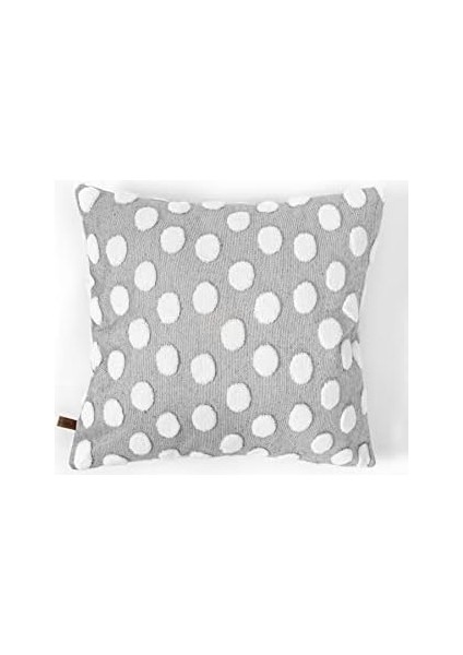 Menashop Jakarlı Kırlent 43X43 cm Point Gri modelleri
