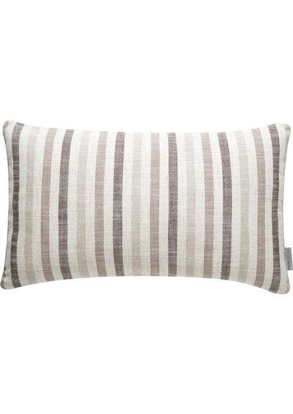 Menashop Concept Alba Striped Kırlent Ekru Kahve 30 x 50 cm