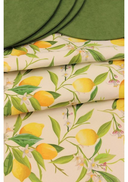 Menashop Desenli Beyaz Zemin Arka Plan Dijital Baskılı Runner Amerikan Servis 40X150 cm