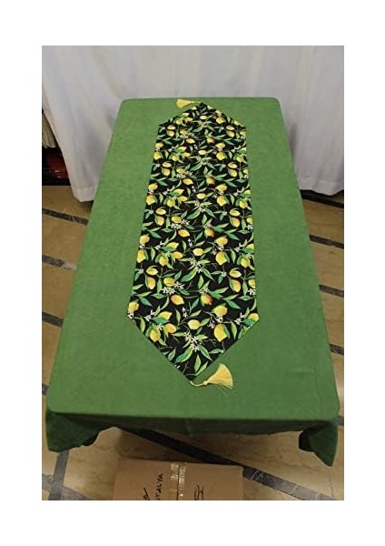 Menashop Desenli Siyah Zemin Arka Plan Dijital Baskılı Runner Amerikan Servis 40X150 cm modelleri