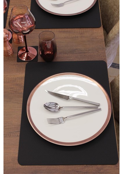 Menashop Düz Lazer Kesim Suni Deri Amerikan Servis 2 Adet 35X45 cm