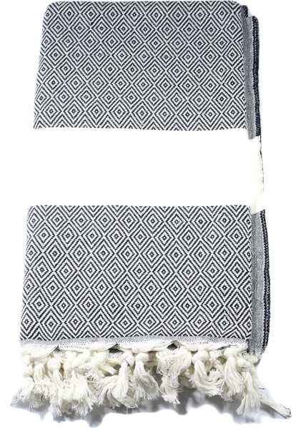 Menashop Peştemal Havlu (Siyah)