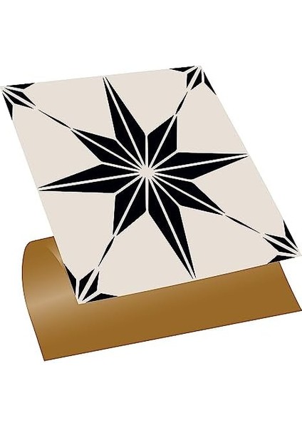 Menashop Kendinden Yapışkanlı Siyah Yıldız Desenli Pvc Karo 30X30 cm (56 Adet / 5 M²) fiyatları