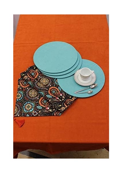 Menashop Renk Karışık Motif Desenli Siyah Arka Plan Dijital Baskılı Runner Amerikan Servis 40X150 cm fiyatları