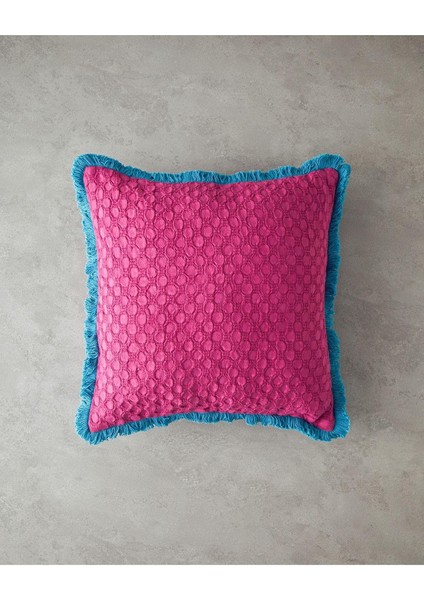 Menashop Home Orkney Pamuk Kırlent Kılıfı Fuşya