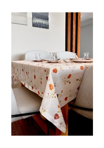 Menashop & Laurel Baskılı Yıkanabilir Masa Örtüsü Mutfak Bahçe Piknik Masa Örtüsü (140X200) fiyatları