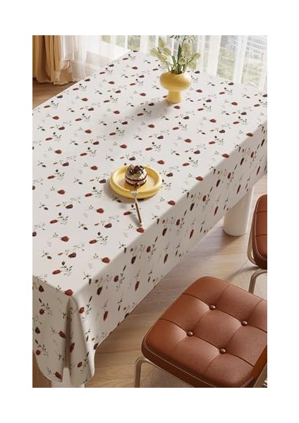 Menashop & Laurel Baskılı Yıkanabilir Masa Örtüsü Mutfak Bahçe Piknik Masa Örtüsü (140X200) modelleri