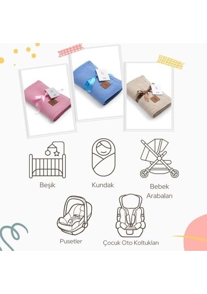 Menashop Metrashop Dedi Dua Yumuşak Örme Bebek Battaniyesi, Oeko-Tex 100 Sertifikalı - Hipoalerjenik ve Isı Düzenleyici - Lüks Konfor, Nefes Alabilen Yapılı Çocuk Örtüsü, Pembe 80X100 cm