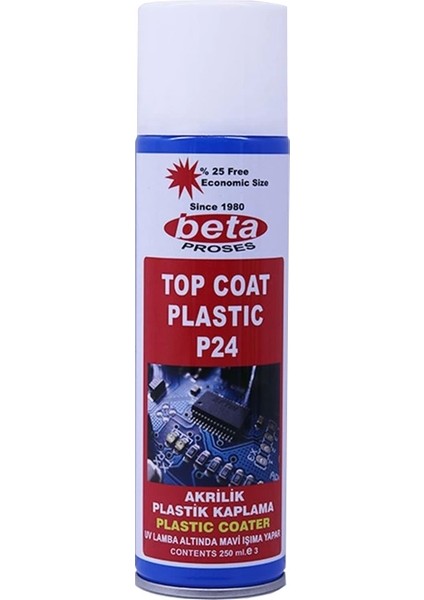 Beta P24 Plastik Sprey 200ML (Plastik Kaplayıcı)