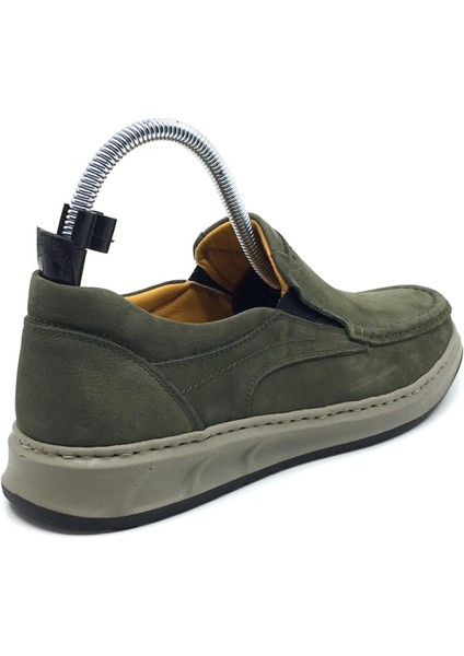 %100 Hakiki Deri Nubuk Ortopedik Erkek Rahat Günlük Loafer Rok Ayakkabı 40-48 modelleri