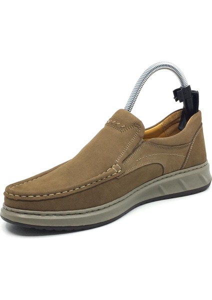 %100 Hakiki Deri Nubuk Ortopedik Erkek Rahat Günlük Loafer Rok Ayakkabı 40-48 modelleri