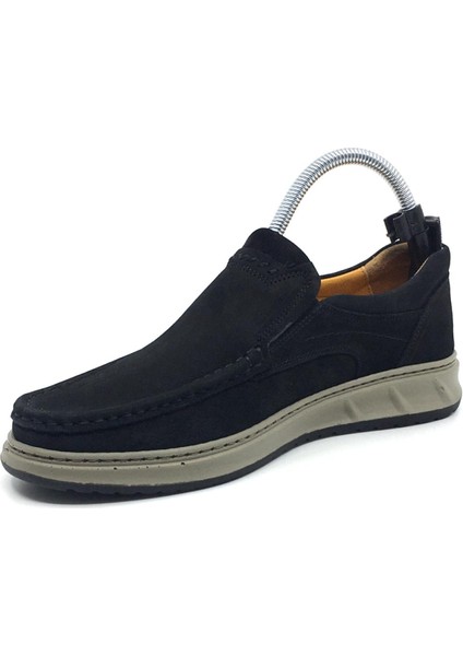 %100 Hakiki Deri Nubuk Ortopedik Erkek Rahat Günlük Loafer Rok Ayakkabı 40-48 modelleri