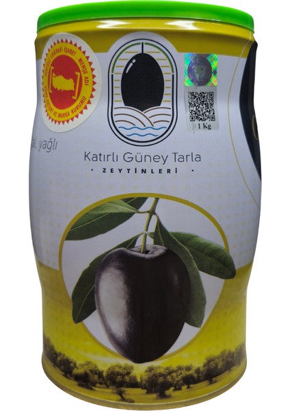 Katırlı Köyü L Boy Sofralık Salamura Siyah Zeytin 1 KG - Coğrafi Işaretli Orijinal