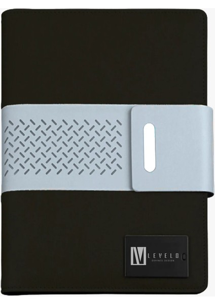 Techbook Not Defteri, Dahili 8000MAH Power Bank, Kartlıklı, Profesyonel