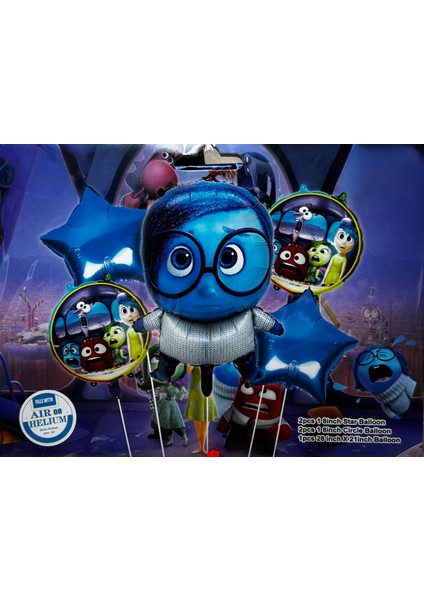 Ters Yüz inside out 5li Folyo Balon Seti