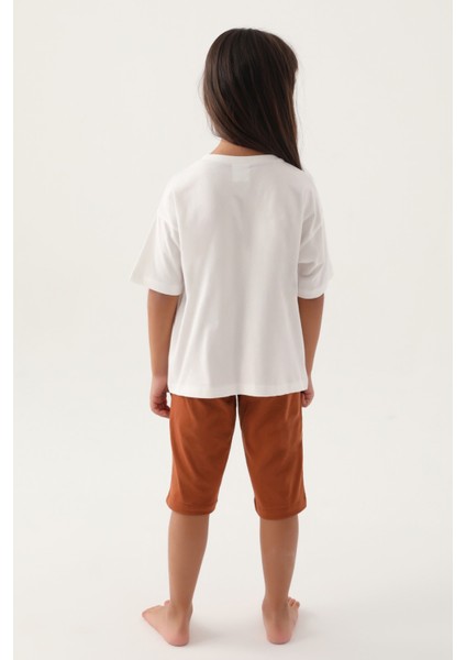 Kız Çocuk Bej Pijama Takım 50294071-VR011