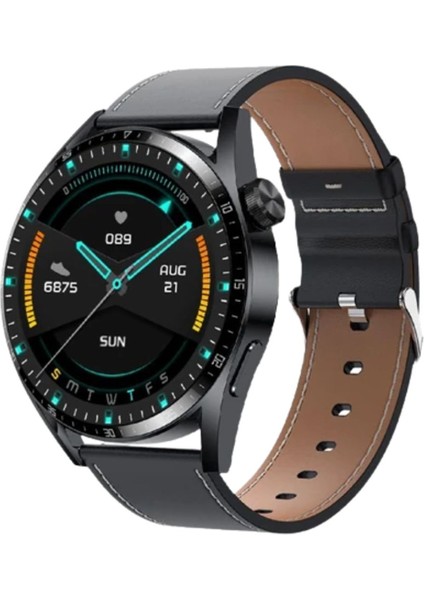 Deri Akıllı Saat, 1.51" Ekran, Nfc, Bluetooth Araması