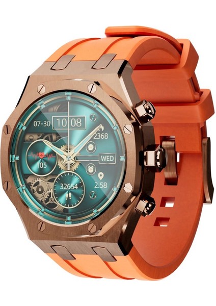 Cristalloap 1.43" Amoled Akıllı Saat IP68 Sağlık & Aktivite Takibi Mavi