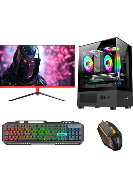 ROTAMPC-RT0403 I7 14.nesil 16GB Ddr4 Ram 512GB M2 Nvme 8gb RX580 VGA "27 Oyun Bilgisayarı