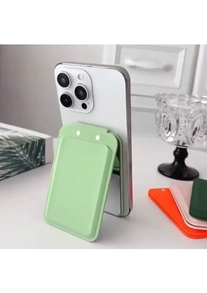 Apple iPhone 13 Pro Uyumlu Aynalı Magsafe Kartlık